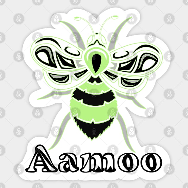 Agender Aamoo (Bee) Sticker by KendraHowland.Art.Scroll